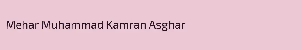 Mehar Muhammad Kamran Asghar 
